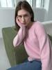 Endeopobeu Classic Fine Wool V-Neck Knit _ Pink