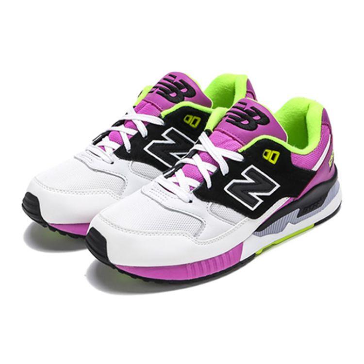 New Balance Nb 530 Comfortable Sports Fabric Low-Top Marathon Running Shoes Women Sneaker Black White Purple W530BOB