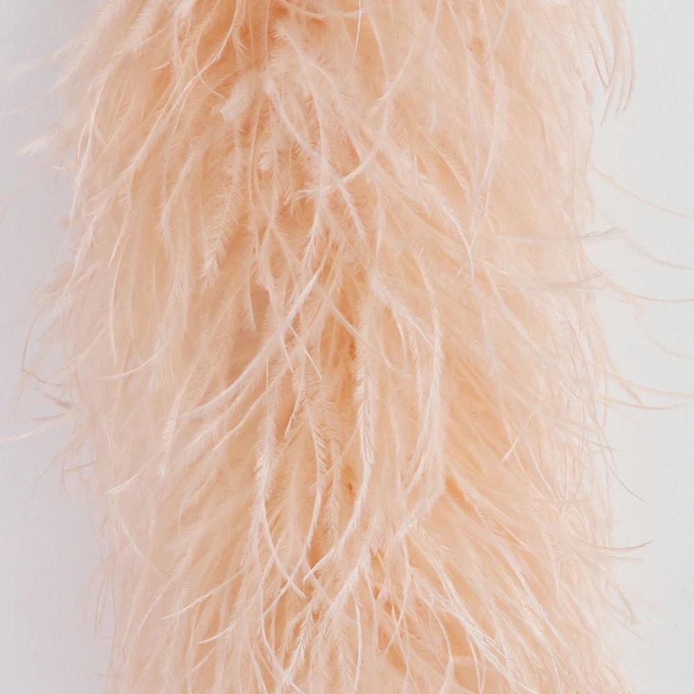 DIY 2 6 10 20 30ply Ostrich Feather Boa for Party/Costume/Shawl/Craft 50CM Ostrich Feathers Trim Costume Feather Top Dress Skirt