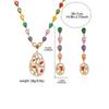 European Style Zircon Flower Earrings & Pendant Clavicle Chain Necklace Set for Women