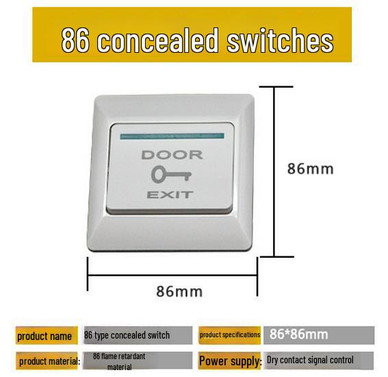 Stainless Steel Infrared Sensor Exit Button Doorbell Switch Panel