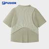 FILA FUSION Women's Slim Fit Knit Short Sleeve T-Shirt