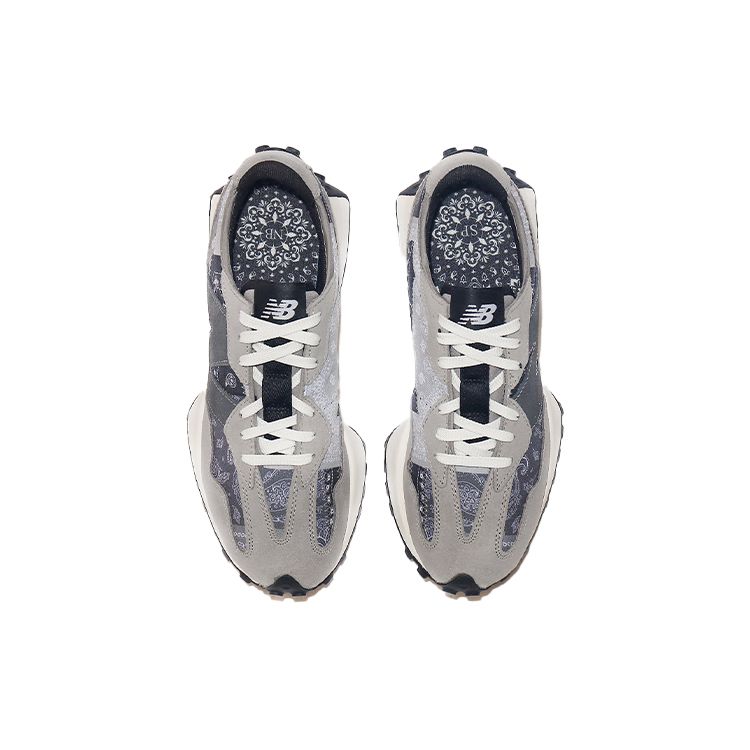 Shoe Palace x New Balance 327 Unity Pack - Наследие Серый Мужские Кроссовки Черный — фото 3