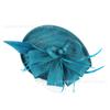 European and American brides imitation hemp yarn head flower racing horse festival ball retro feather headdress dinner dress cheongsam accessories