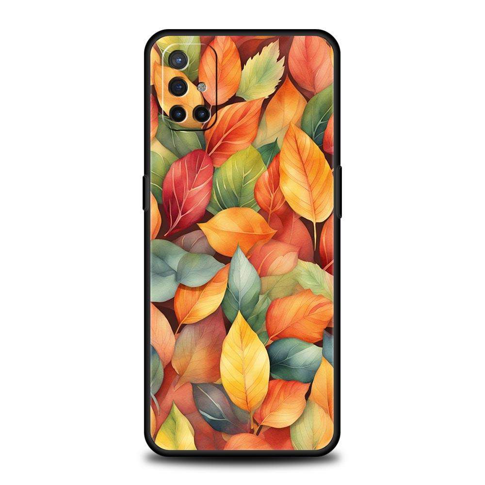 Cartoon Leaf Phone Case For Oneplus 13R 13 12R 11 10T 10R Nord N100 N200 N10 10 9 9R 9RT CE 3 2 Z Pro 5G Soft TPU Cover Fundas