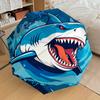 1pc Shark Teeth Pattern Umbrella Design Automatic Opening and Closing Umbrella, High-quality Travel Umbrella,  C1128211
