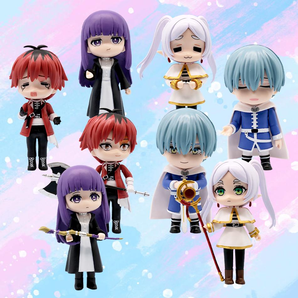 8Pcs/Set Frieren: Beyond Journey's End Anime Figure Standing Action Figures Fern Frieren Noodle Stopper Figure Collection Model