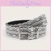 Flower Simple Lace And Element Design Women Casual Waist Belt For Daily Use