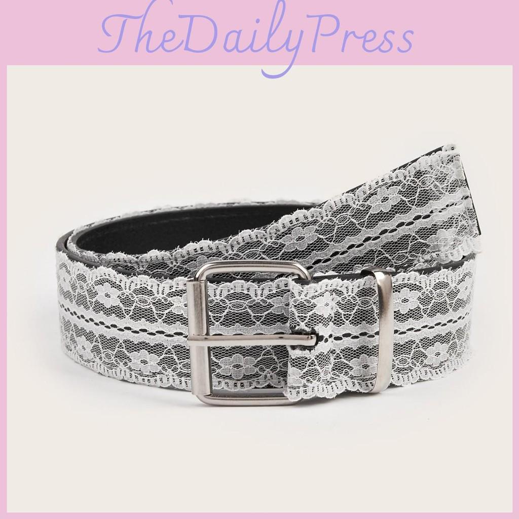 Flower Simple Lace And Element Design Women Casual Waist Belt For Daily Use