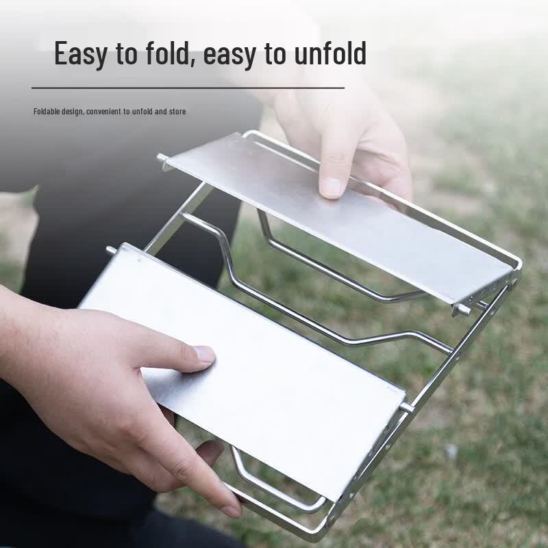 Alliance Portable Foldable Stainless Steel Camping Stove Stand