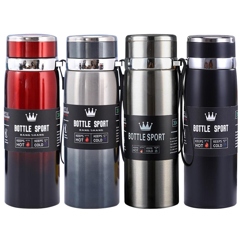 1000ml Thermal Water Bottle Large Capacity Vacuum Double Insulation Cup Stainless Steel Outdoor Vacuum Flask for Hot Cold Drinks