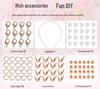 Children's Necklace & Jewelry Toy Set: 54-Compartment Beaded Bracelets & Earrings DIY Kit