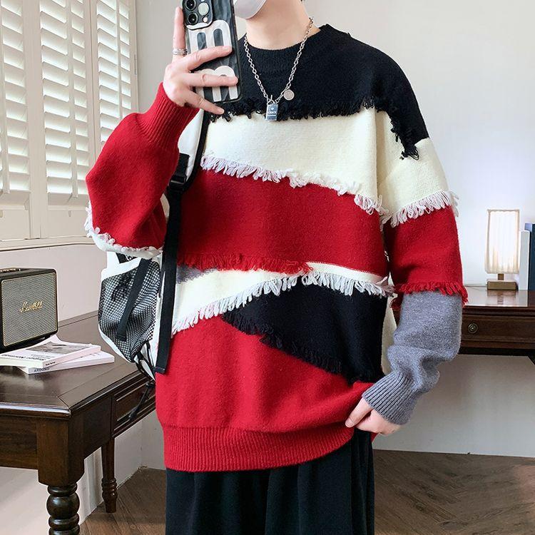 

Горячая Распродажа, Модный Свитер С Круглым Вырезом, Свободный Вязаный Свитер, Мужской Свитер из Ниток 4XL зелёный