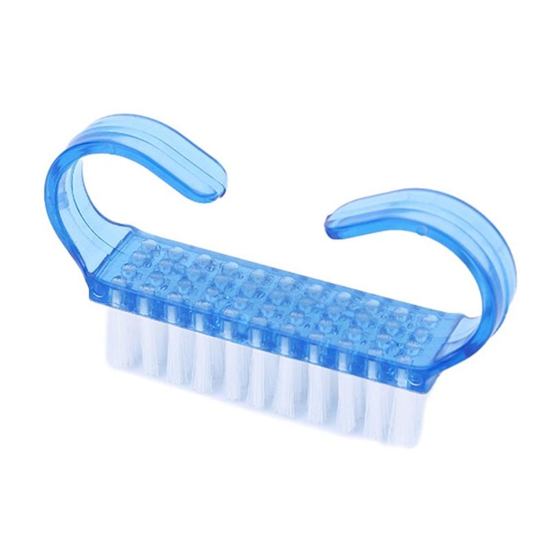 6.5cm Long Plastic Manicure Pedicure Brush Nail Cleaning Tools Soft Remove Dust Makeup Brushes Nail Care Accessories