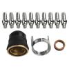 23pcs PT-60 IPT-40 PT40 Plasma Cutting Torch Tip 1.0mm 51313 Electrodes Welding 52582 Plasma Cutting Flashlight Plasma Cutting