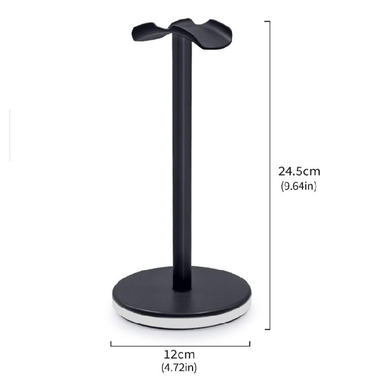 LED Headphone Stand Headset Holder Earphone Stand Aluminum Support Headsets Solid Base for All Headphones Size