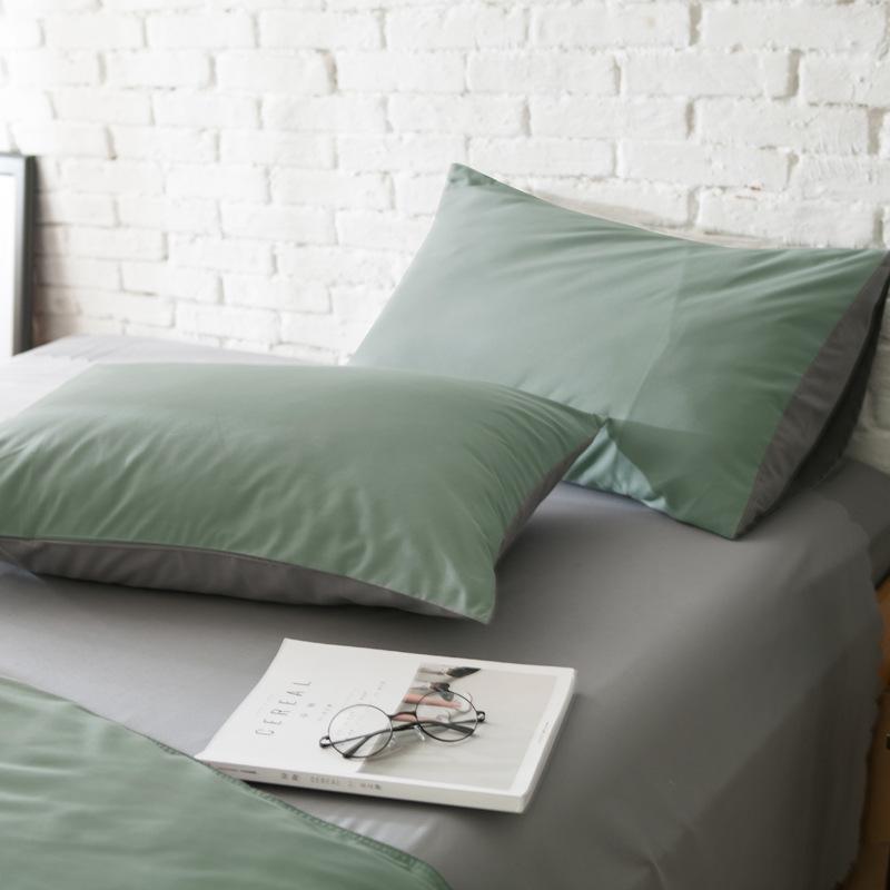 Nordic Simple Solid Color Pillowcase Set - 47x74cm (Pair)