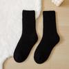 Women's Terry Fluffy Mid-Calf Socks - Thick, Warm, Imitation Cashmere for Autumn & Winter Versatility