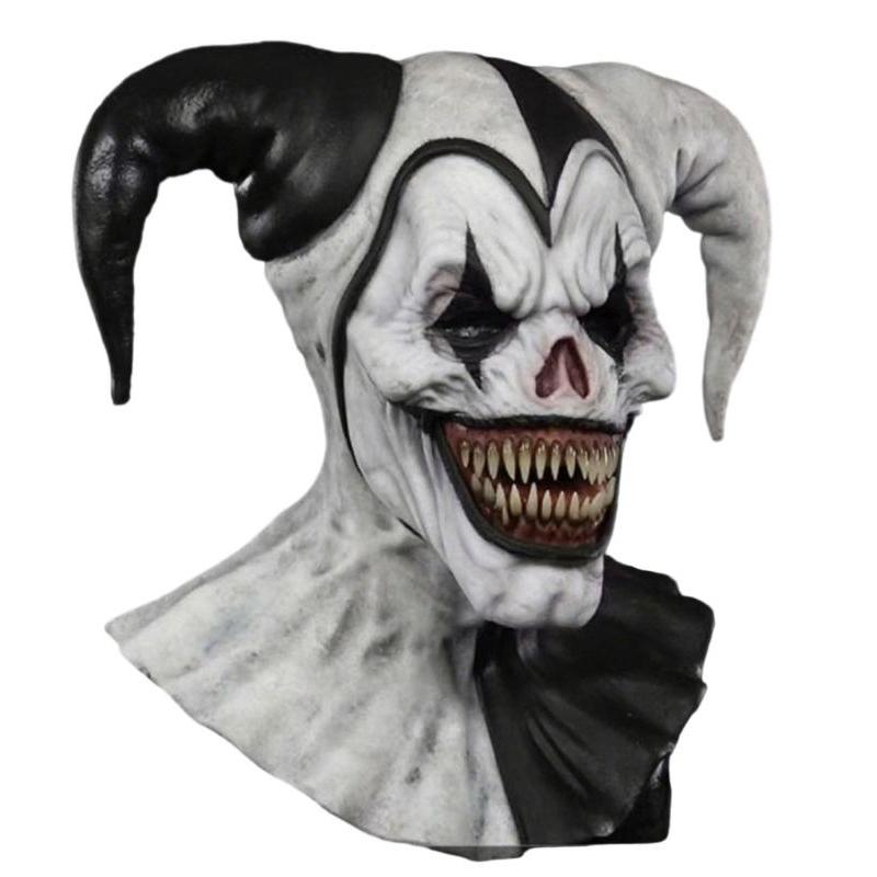 New Funny Clown Mask Adjustable Eye Holes For Halloween Parties Cosplay And Pranks Adult Latex Costume Accessory Mask
