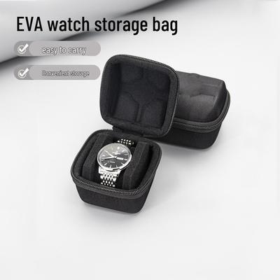 Montre Mécanique Intelligente EVA Coque Dure Sac de Rangement avec Fente pour Carte et Protection Anti-Chute
