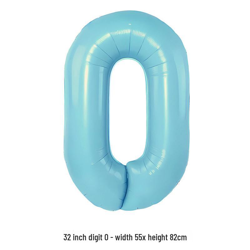 32-Inch White Number '40' Birthday Balloon, Aluminum Foil Party Decoration Prop