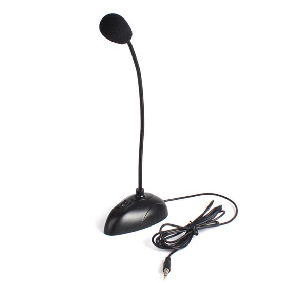 Wired Base Desktop Microphone Mobile Phone Karaoke Gaming Meeting Mic for PC