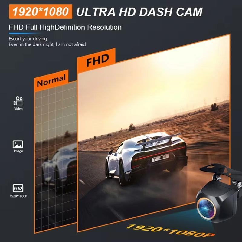 AHD 1920x1080P Car For View Camera 200° Fisheye Golden Lens Full HD Night Vision Vehicle back car reversing Front Camera