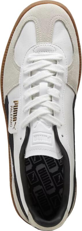 Кроссовки Puma Palermo Leather белый/парово-серый/зеленый