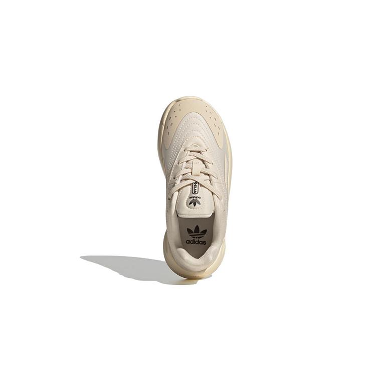 Adidas Originals Ozelia El C Low top Abrasion Resistant Low top Kids Lifestyle Shoes Beige Yellow GW7213