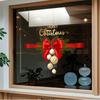 Christmas Decoration Scene Atmosphere Display Window Electrostatic Stickers Bow Tie Waistline Glass Door Stickers