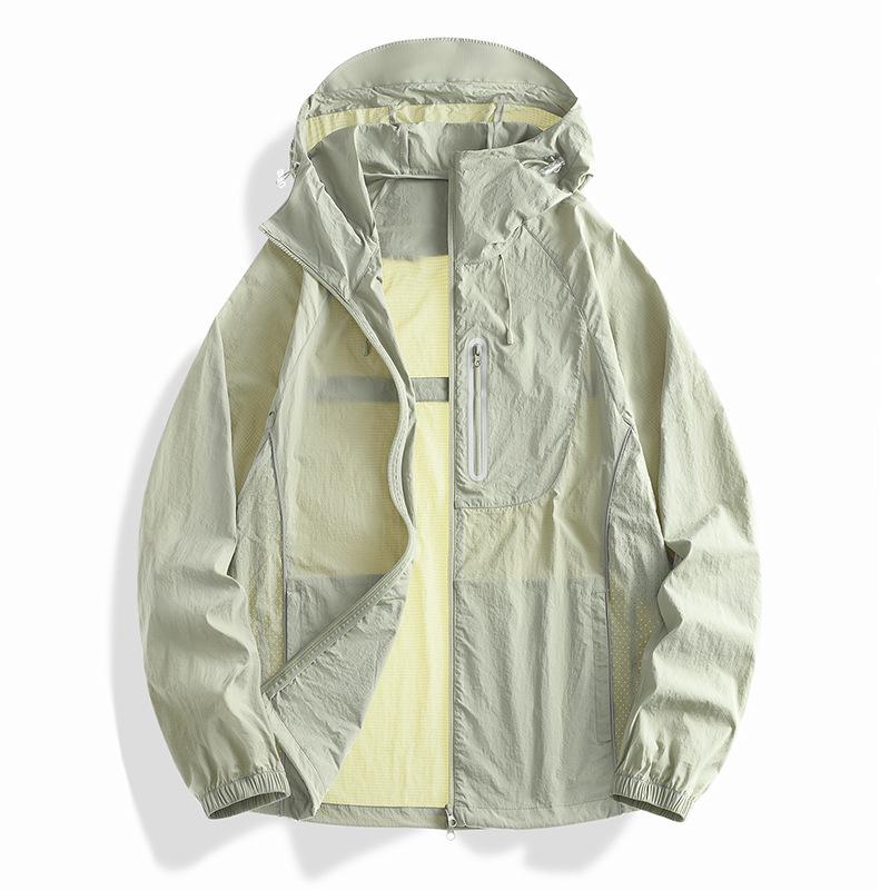 Unisex Anti-UV Windproof Nylon Jacket for Mountain Climbing - Lightweight Summer Sun Protection 2XL
