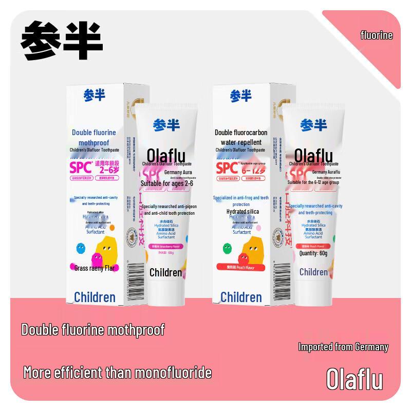 Semi-Half Kids Anti-Cavity Toothpaste (Peach)