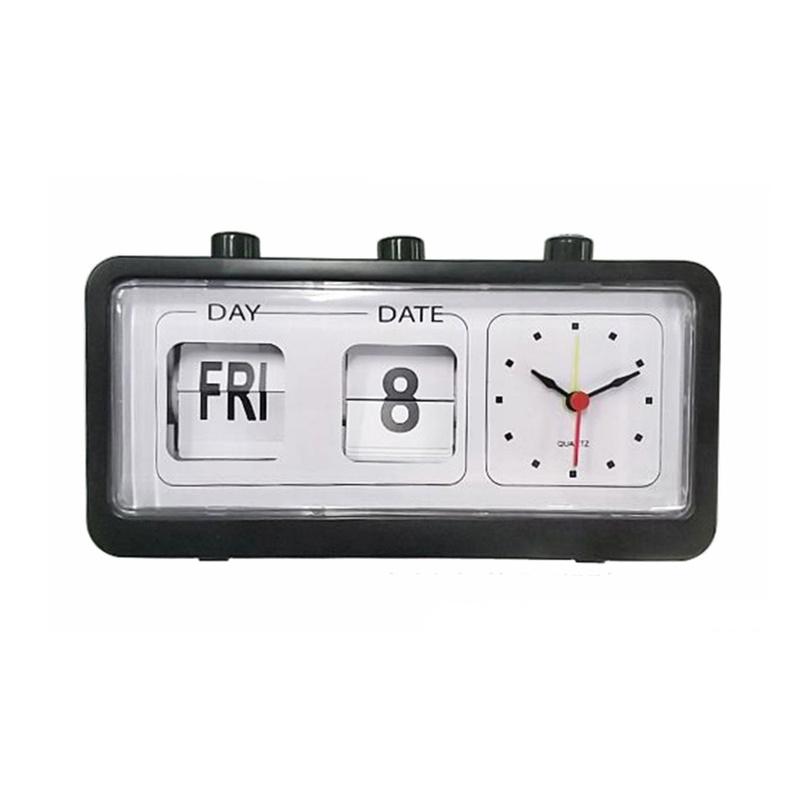 ChuHan Flip Clock Retro Digital Auto Flip Desk Table Clock for Home Desk Decoration Clock Desktop Electronic Clock
