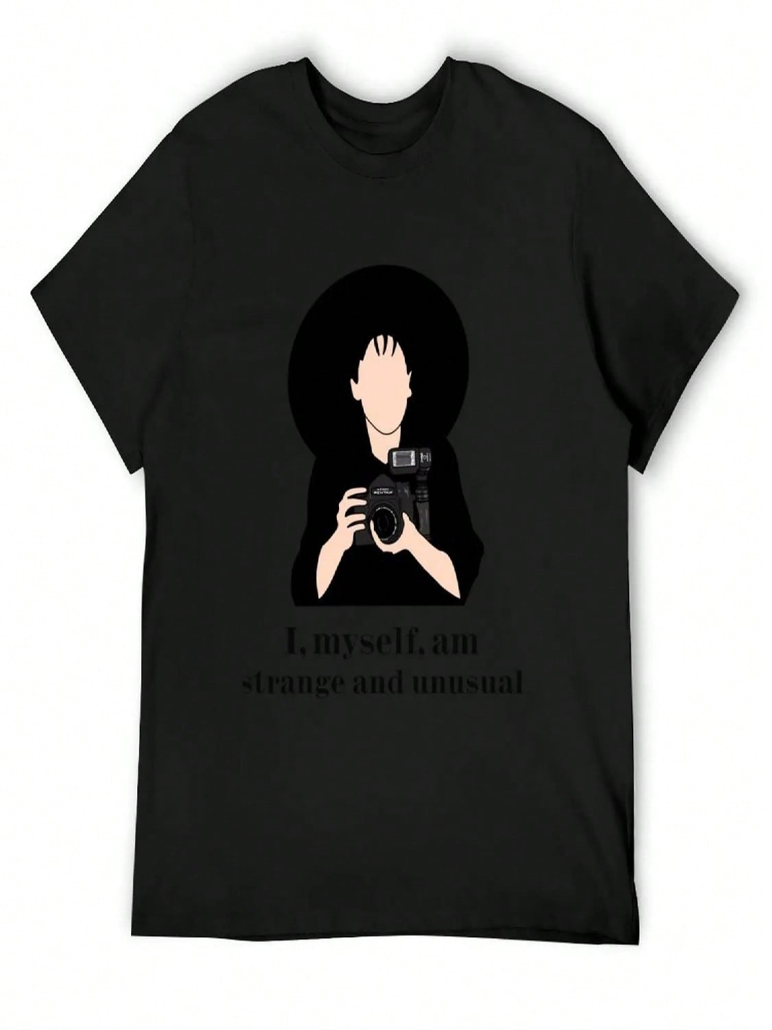I Myself Am Strange And Unusual T-Shirt Oversized Luxury Designer Summer Top Anime Tshirt unisex Clothes S