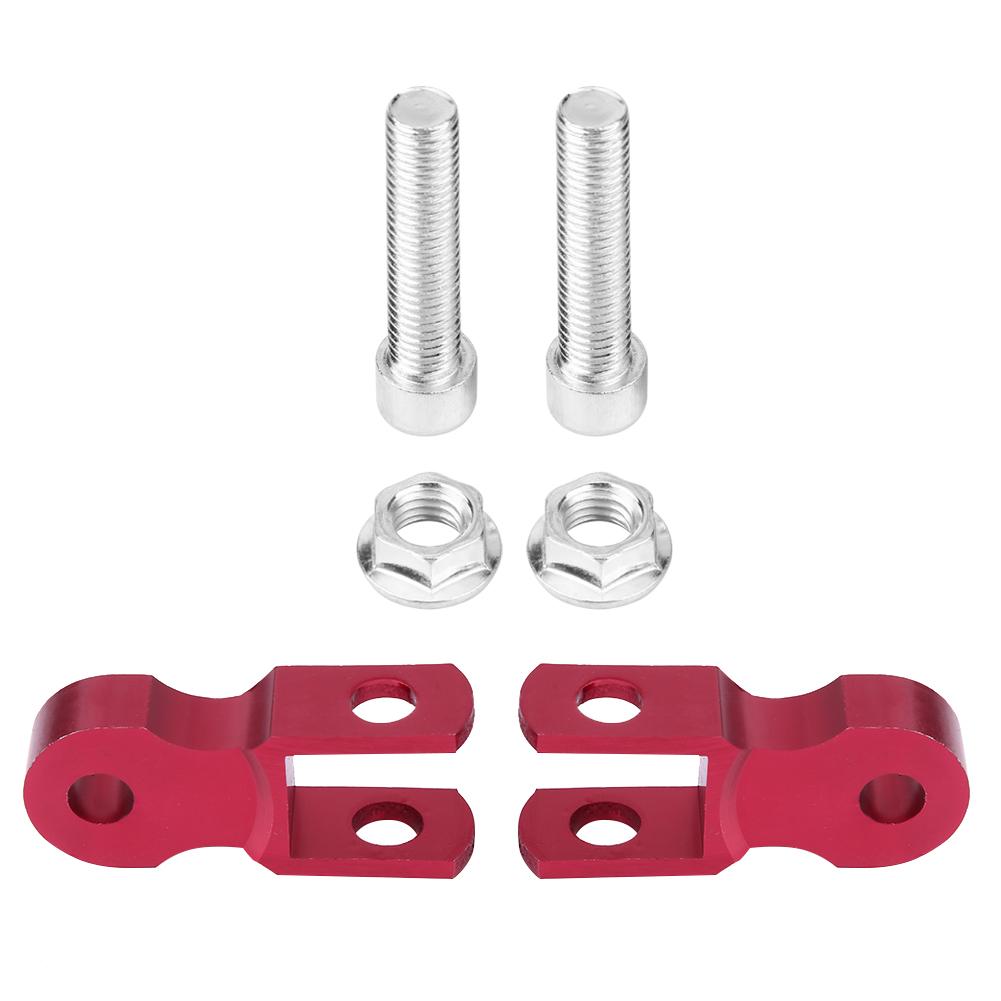 2pcs Universal Motorcycle Damping Heighten Device Shock Absorbers 5cm Chassis Red (w  Screw)