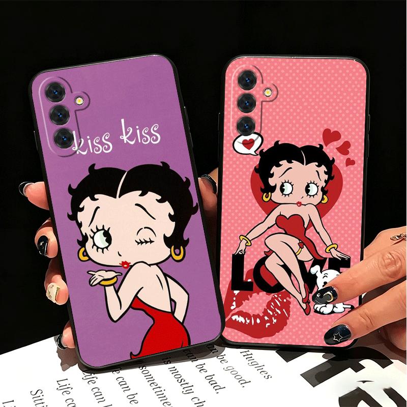 B-Bettys B-Boops Girl Soft Phone Case for Samsung A17 A37 A57 A16 A26 A36 A56 A15 A25 A35 A55 A14 A24 A34 A54 A13 A23 A33 A53 A5