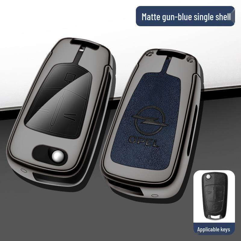 Opel Antara/Insignia Folding Key Case Metal Cover Set - Full Coverage Shell with Buckle