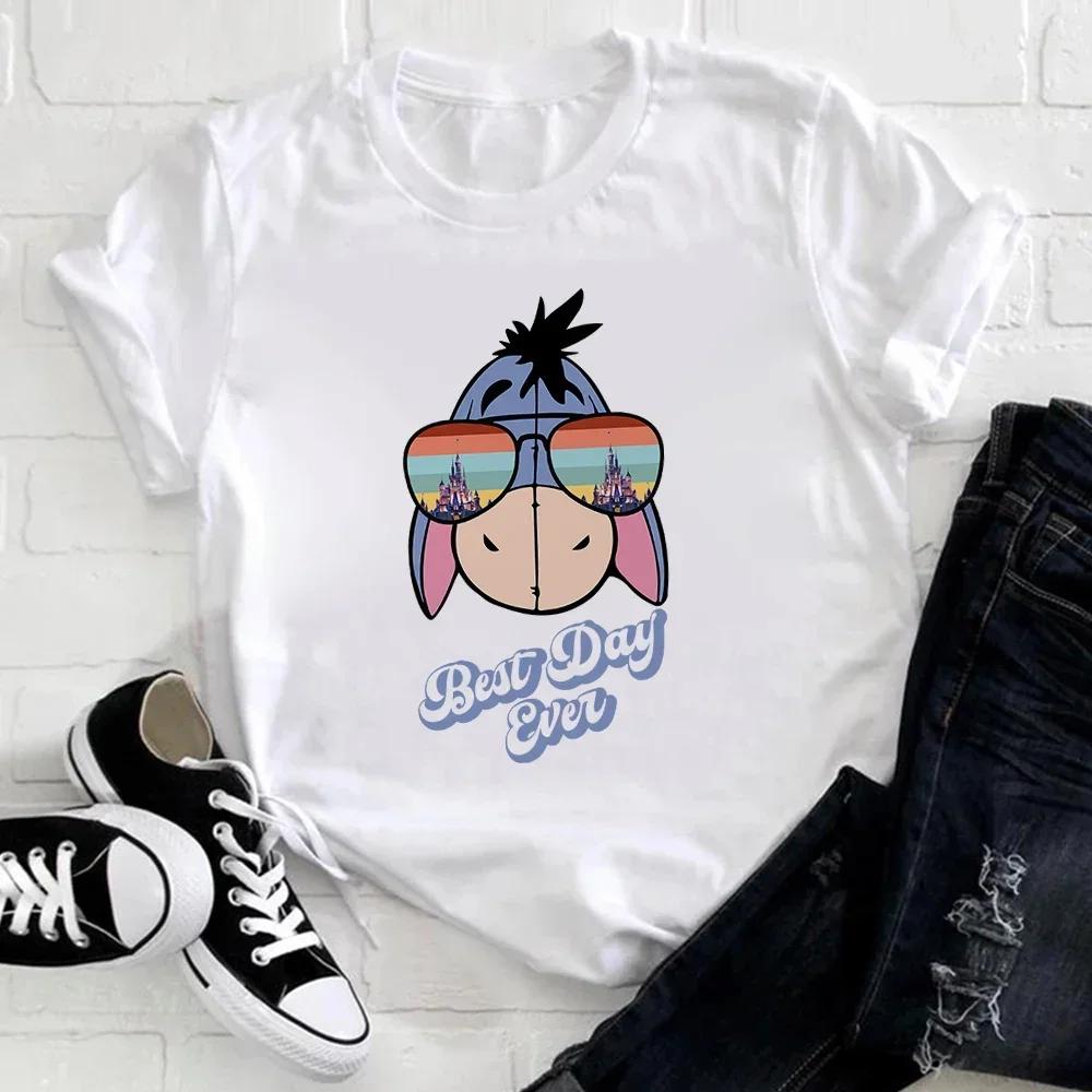 Kawaii T-shirt Cartoon Little Mermaid Print Short Sleeve T Shirt Fashion Streetwear Fashion Unisex Clothing Tops