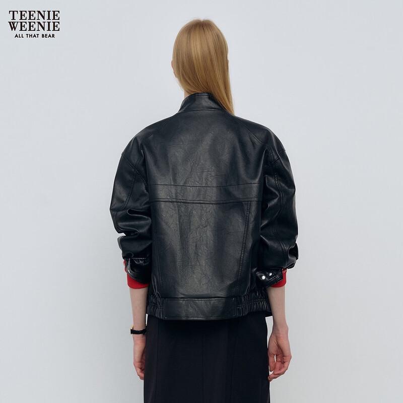 Teenie Weenie Women's Bear Letter Loose Fit Jacket