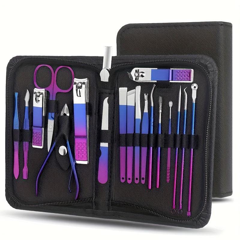 Stainless Steel Nail Clipper & Manicure Tool Set with Flat Mouth & Eagle Mouth Pliers