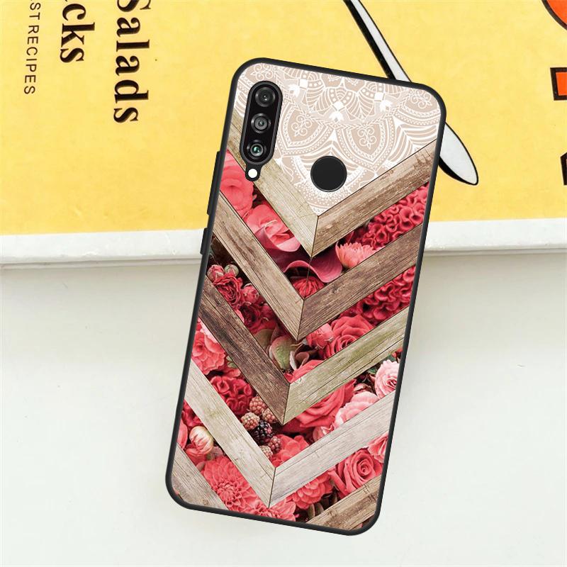 Mandala Wood Floral For Huawei Nova Y61 Y73 Y70 Y72 Y60 Y90 Y91 7i 8i 11i 12i 12s 9 10 SE P20 P30 P40 Lite Case
