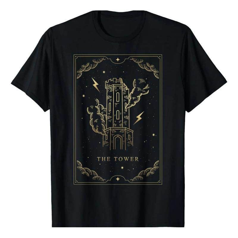 Camiseta Con Cartas Del Tarot The Tower Major Arcana S