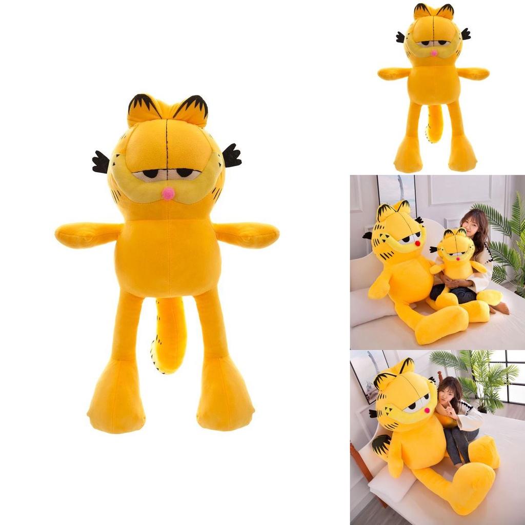 Riesiges Garfield-Katzen-Plüschtierkissen, perfekt als Geschenk für Kinder und Babys.