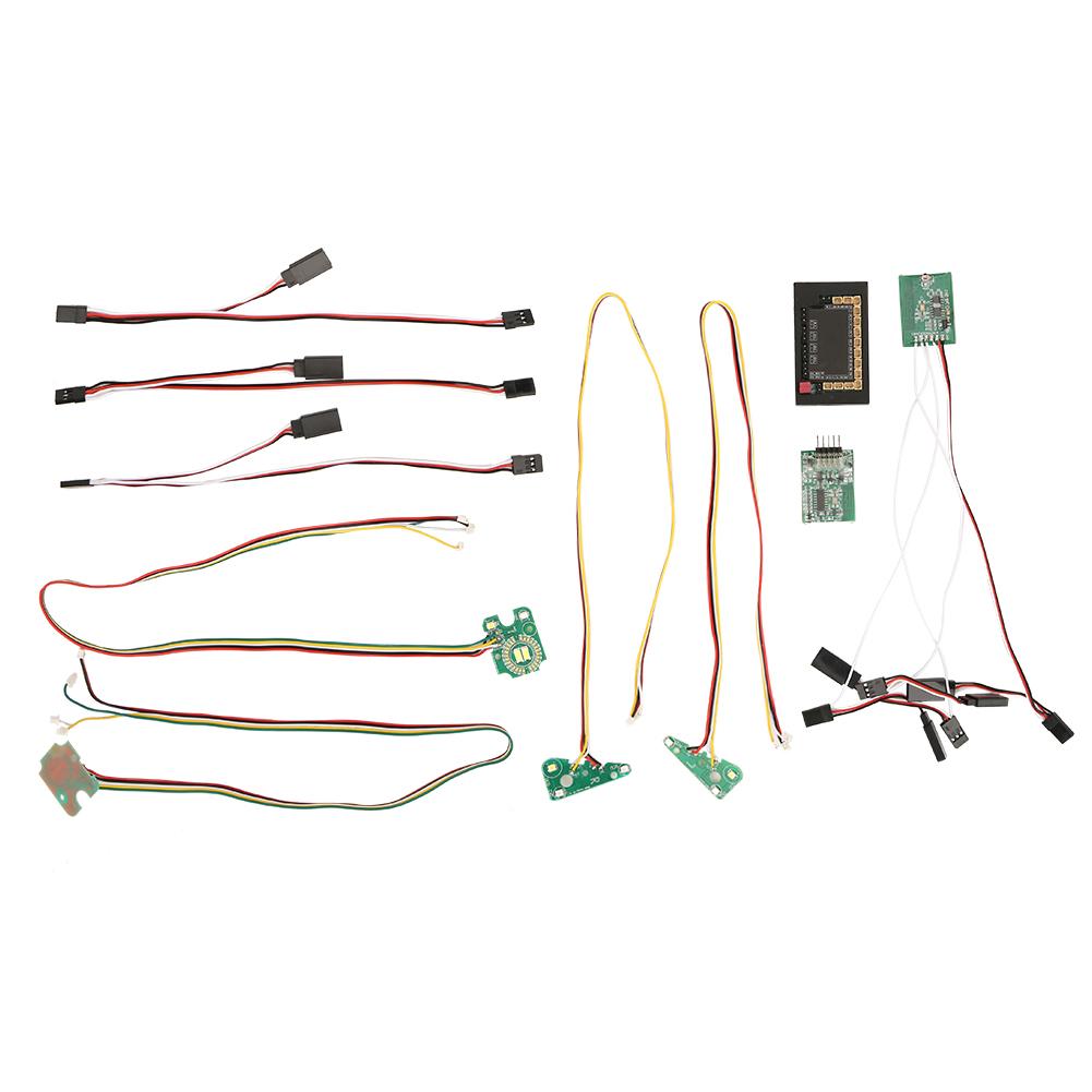 RC Car Front Rear LED Lights Group Wireless Signal Set Fit for TRX4 RC Car Model