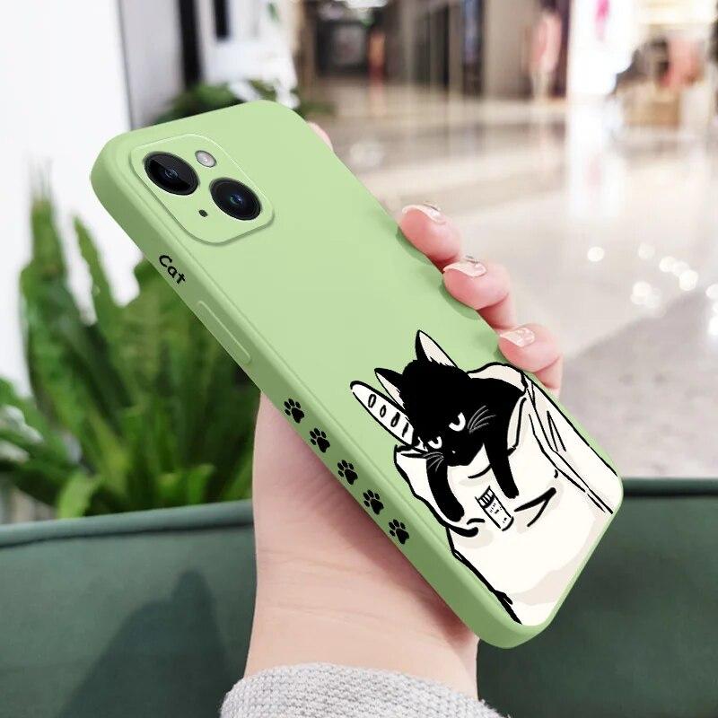 Mode Animation Telefon für Iphone Plus X 11 6 13 Mini 14 7 6 s XR XS 12 Pro 8 Max TPU Silikon Fall Abdeckung