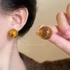 Retro Cat-Eye Halo Stud Earrings - Y2K Style Women's High-End Fashion Jewelry