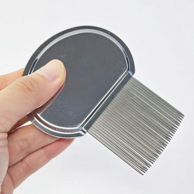Premium Stainless Steel Comb, Scalp Exfoliation Brush for Removing Dead Skin Cells and Nits
