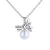 New Year's Bow Pearl Necklace for Women's Light Luxury and Niche Design, with A Sense of Collarbone Chain