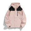 Printed Color-blocking Jacket for Men and Women The Same Style Spring and Autumn Trendy Waterproof Hooded Loose Couple Jacket for Men