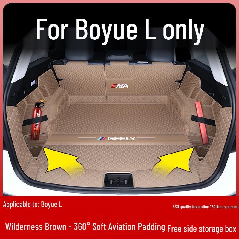Geely Boyue L 2024 Trunk Mat - Full Coverage Tail Box Interior Decor Fán